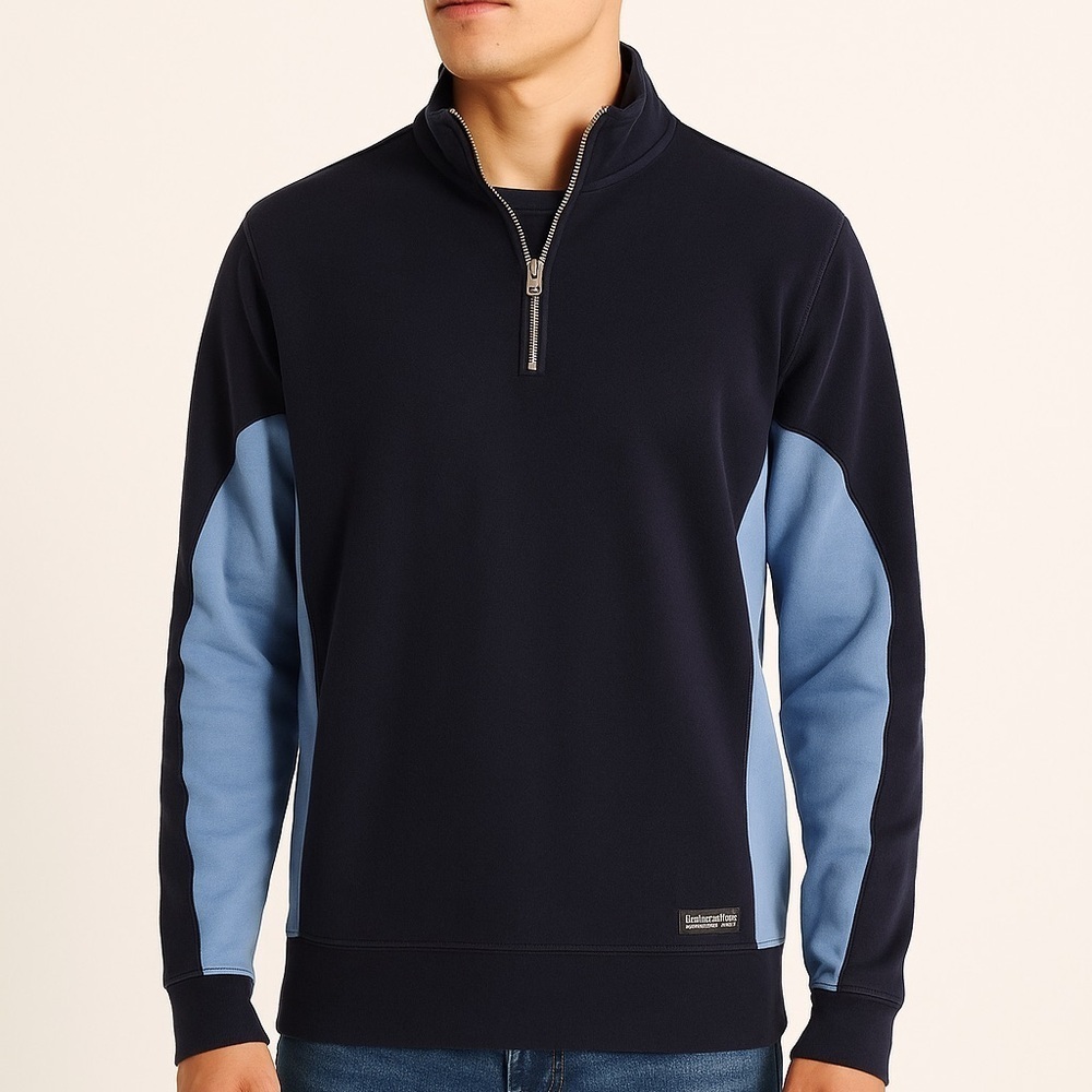 Abercrombie & Fitch Men’s Soft A&F Fleece Quarter-Zip Pullover Sweatshirt Size M